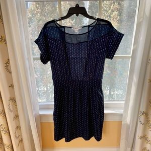BCBGeneration navy printed dress Small